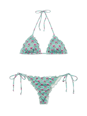 Klassischer Triangel-Bikini Schütze Miami mit Blumenprint