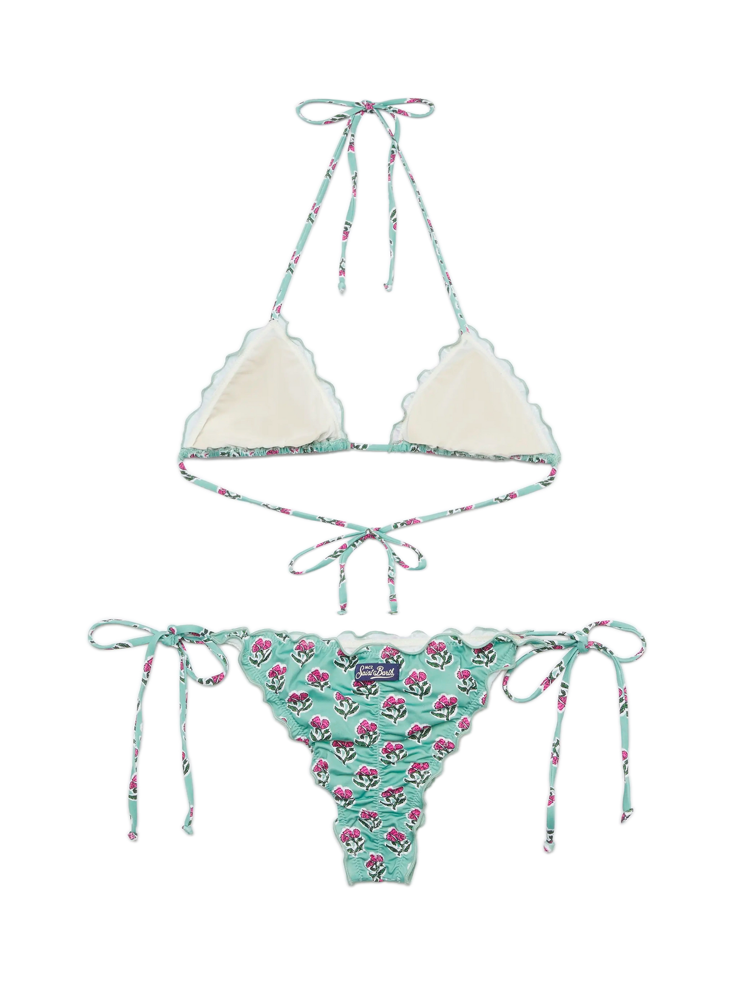 Klassischer Triangel-Bikini Schütze Miami mit Blumenprint