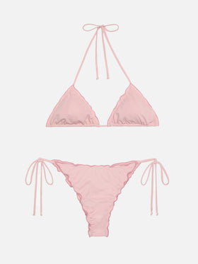 Freche rosa Badehose „Miami“ – klassisches rosa Triangel-Oberteil „Sagittarius“