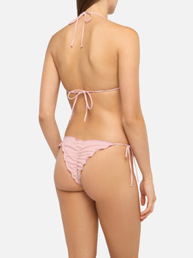 Freche rosa Badehose „Miami“ – klassisches rosa Triangel-Oberteil „Sagittarius“