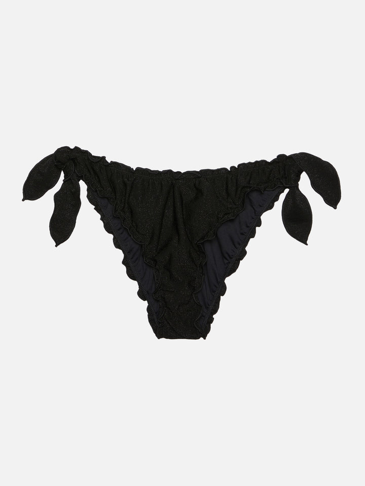 Classic triangle bikini Sagittarius Moon in black lurex