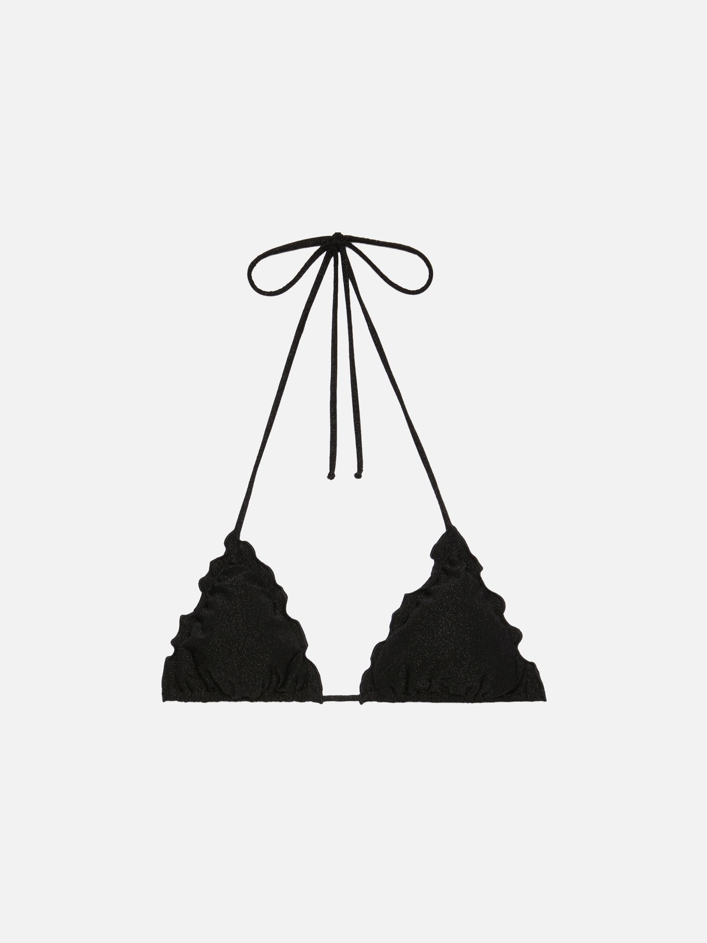 Sagittarius black lurex classic triangle top