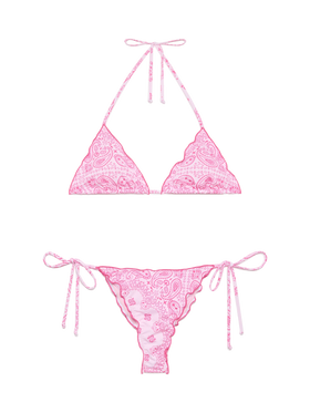 Freche Badehose „Miami“ mit Bandanna-Print – Klassisches Triangel-Top für Schütze mit Bandanna-Print
