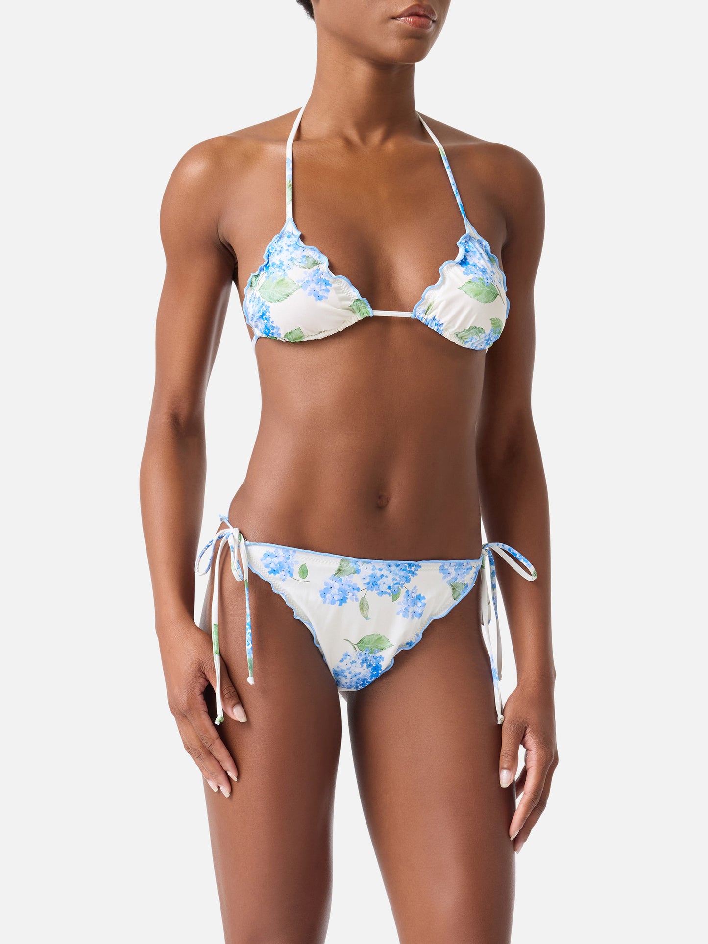 Bikini triangle classique Sagittarius Miami à imprimé floral 
