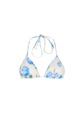 Klassisches Triangel-Strandoberteil für Damen mit Blumenmuster, Schütze