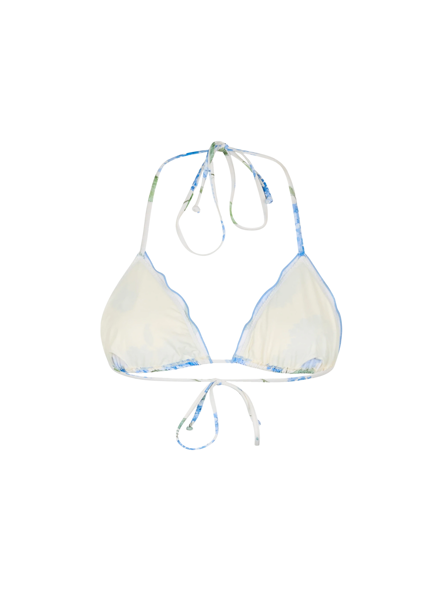 Klassisches Triangel-Strandoberteil für Damen mit Blumenmuster, Schütze
