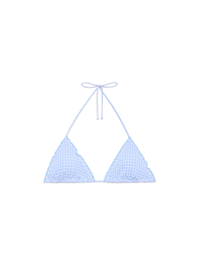 Sagittarius seersucker classic triangle top with gingham print