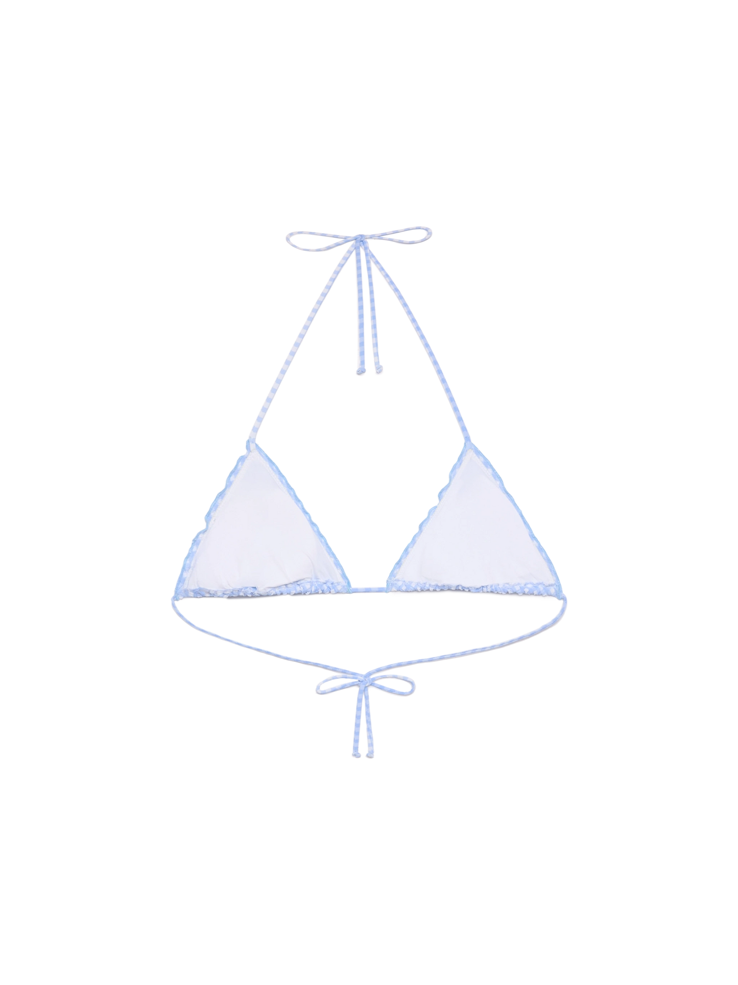 Sagittarius seersucker classic triangle top with gingham print