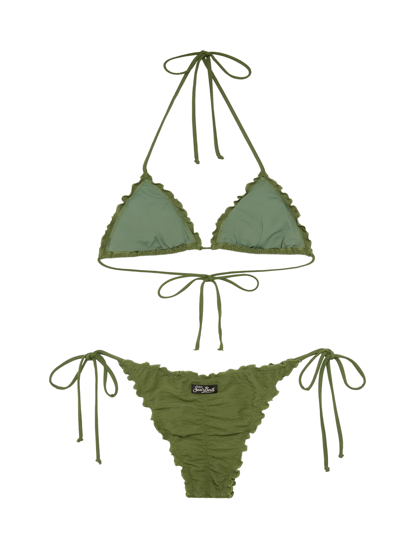 Zebra embossed classic triangle bikini Sagittarius Miami