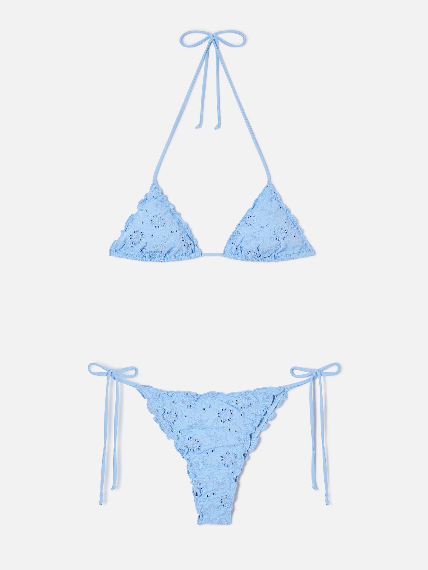 Bikini Sagittarius Miami azul claro de sangallo 