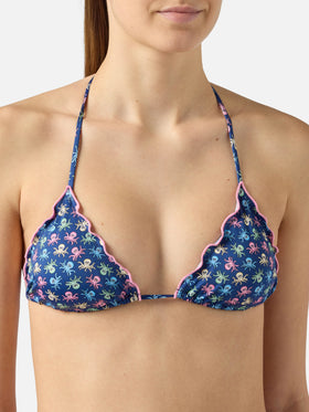 Sarius triangle classic bikini with octopus print
