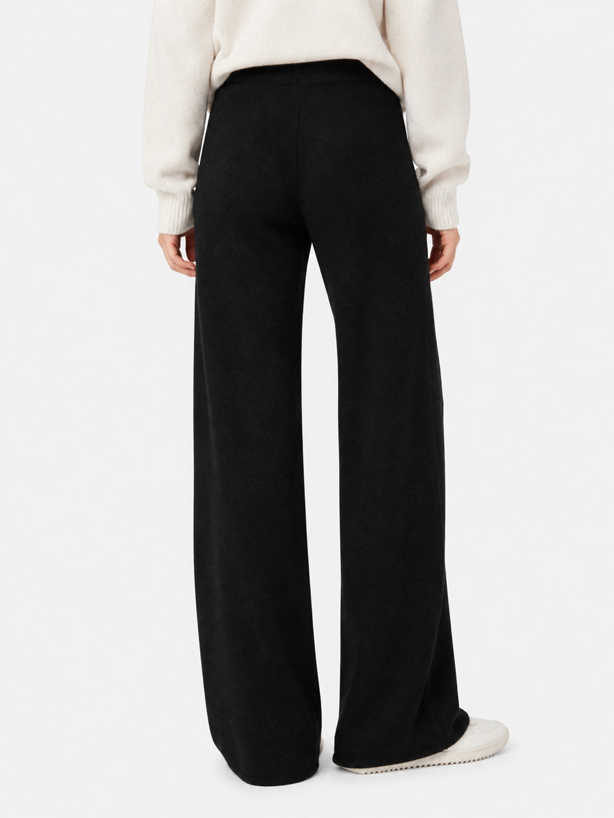 Knitted black palazzo pants Savine