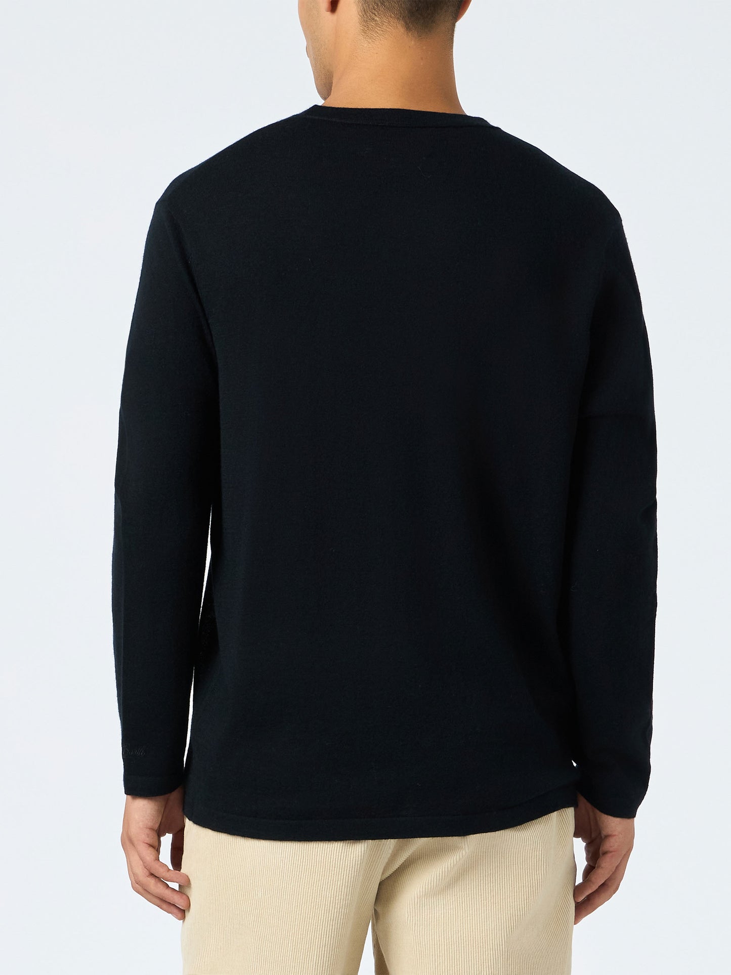 Man black cashmere blend t-shirt Scott - MC2 Saint Barth