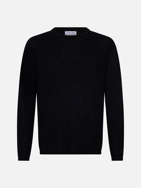 Man black cashmere blend t-shirt Scott - MC2 Saint Barth