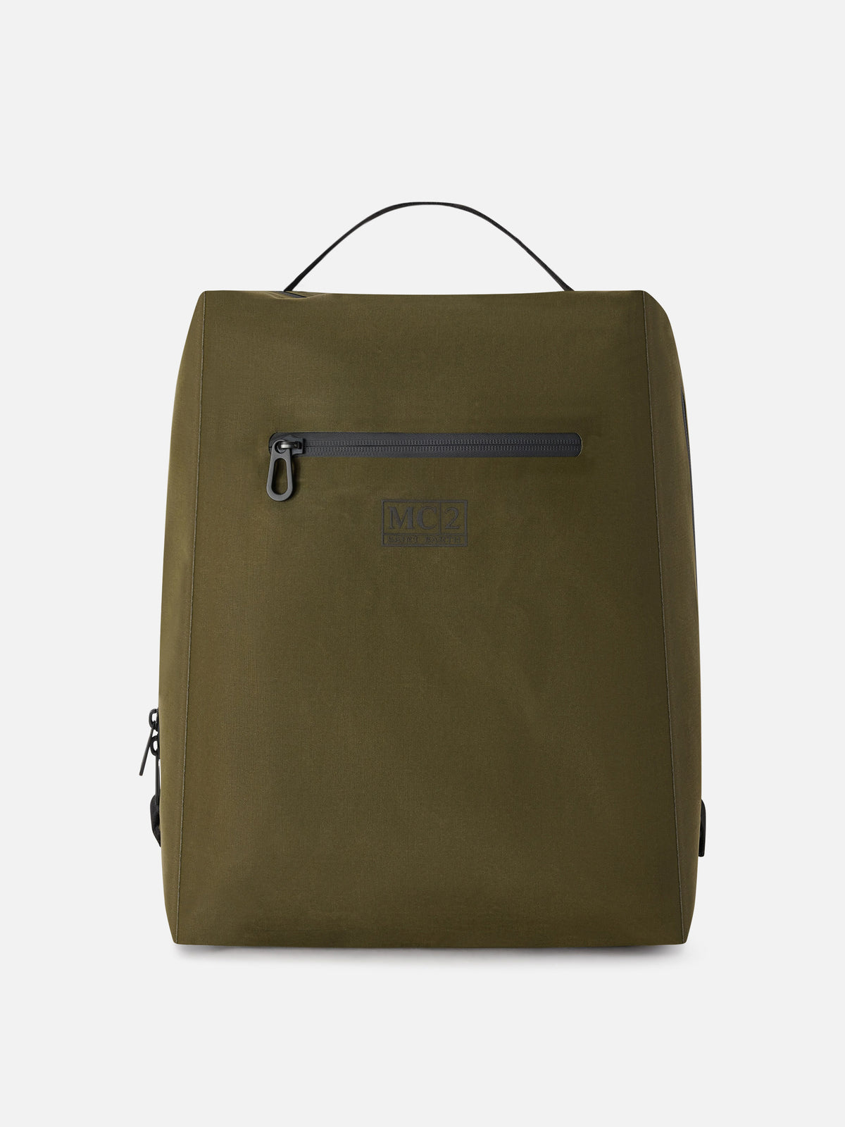 Zaino Seamless verde militare in tessuto cerato