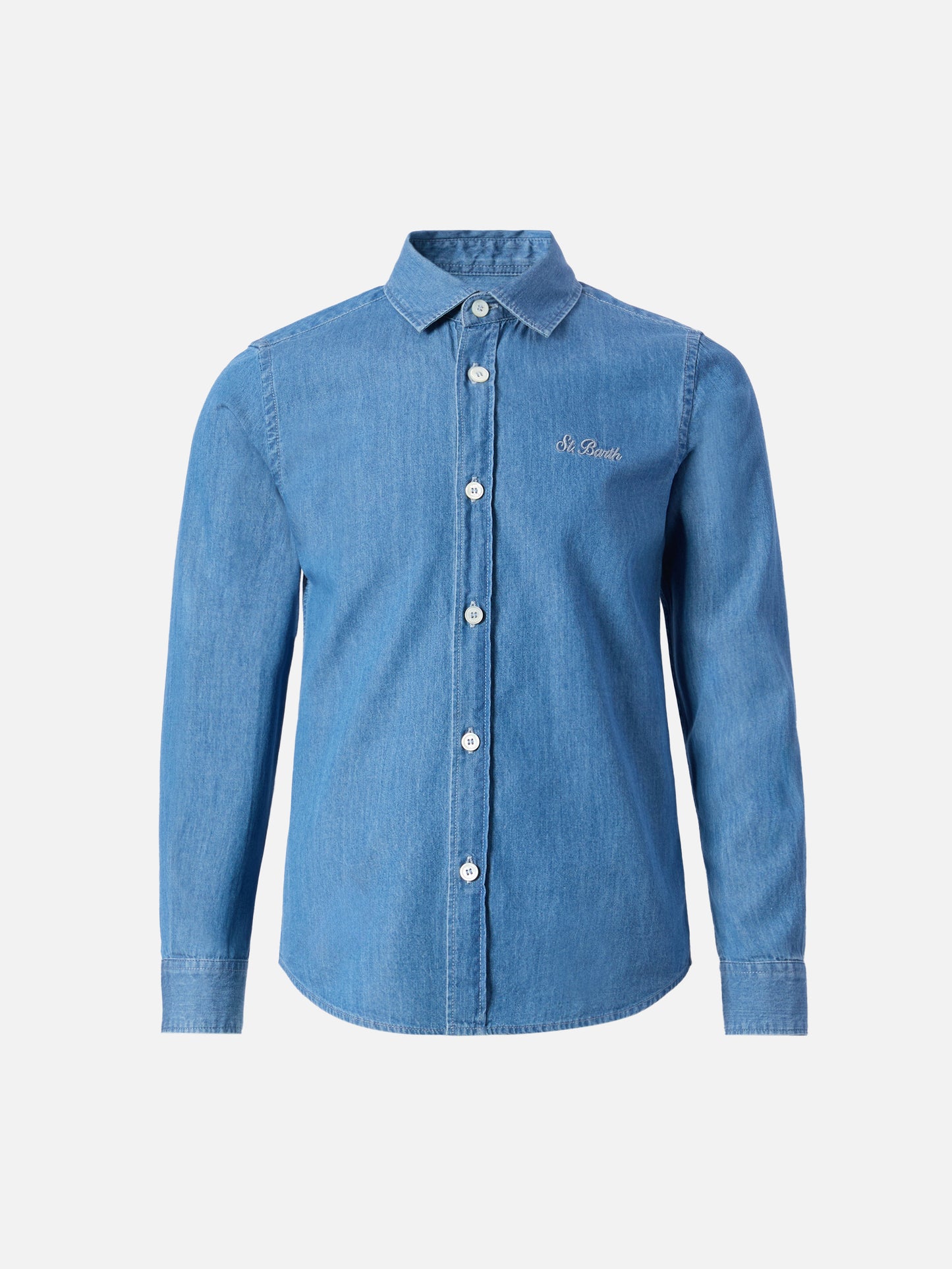 Seefeld Jr Chambray-Hemd mit Snoopy-Print