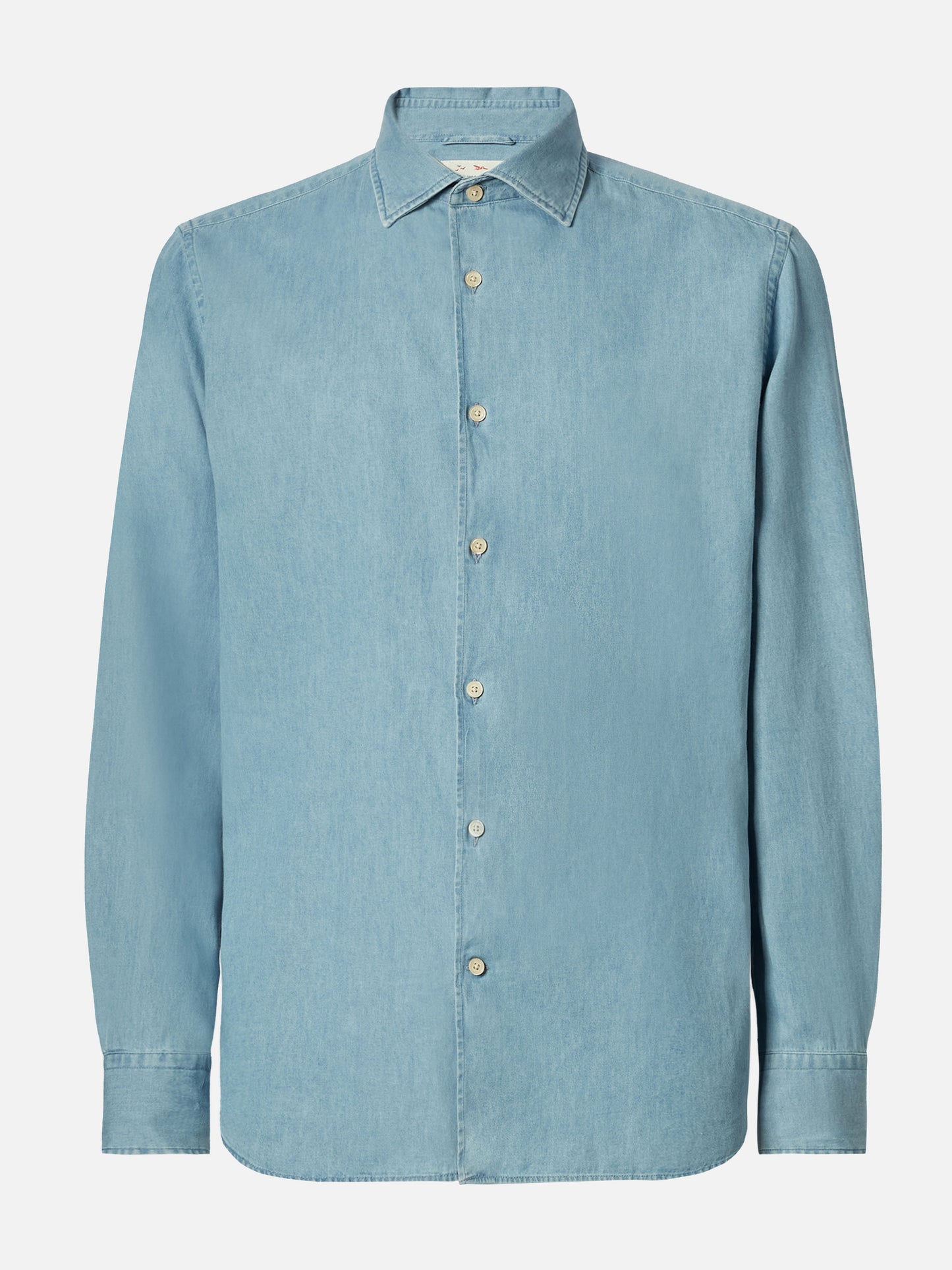 Camicia Seefeld in chambray con collo classico 