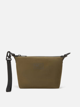 Vert militaire Seamless ciré pouch 