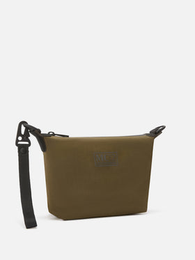 Vert militaire Seamless ciré pouch 