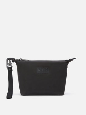 Schwarzes nahtloses gewachstes pouch 