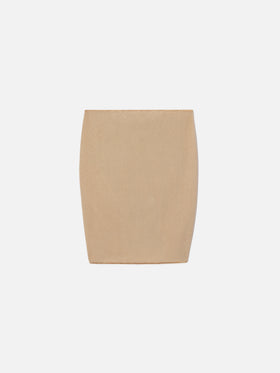 Pareo corto Sery Jr in maglia viscosa lurex oro
