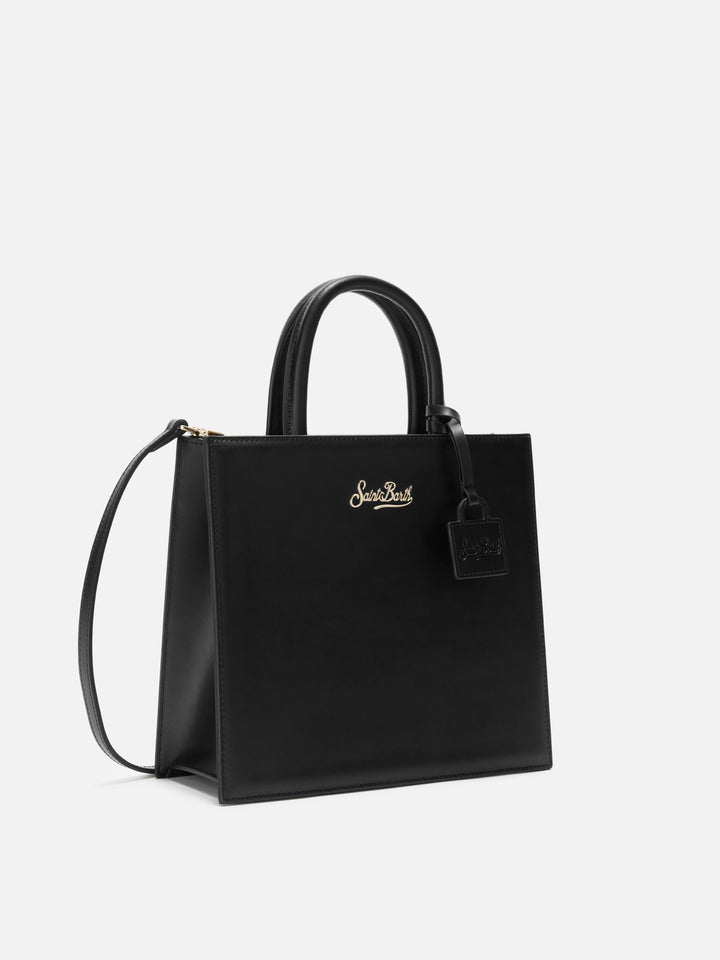 Shop Bag Midi Handbag in black leather