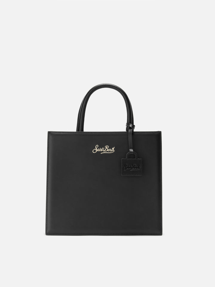 Shop Bag Midi Handbag in black leather