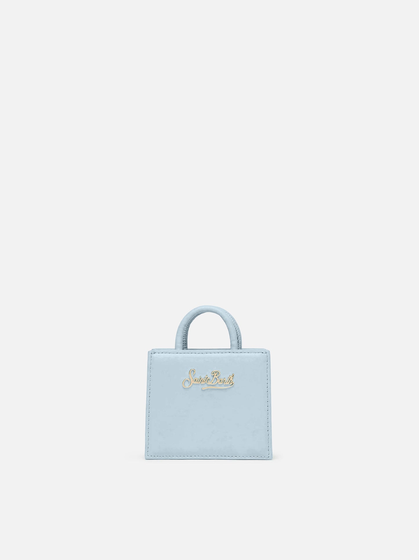 Shop Bag Micro Handbag in light blue leather