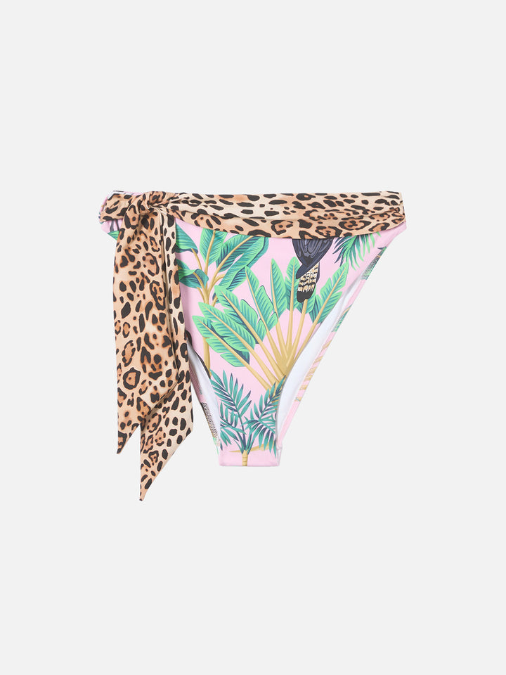 Bikini a triangolo Janet Sienna con stampa tropicale
