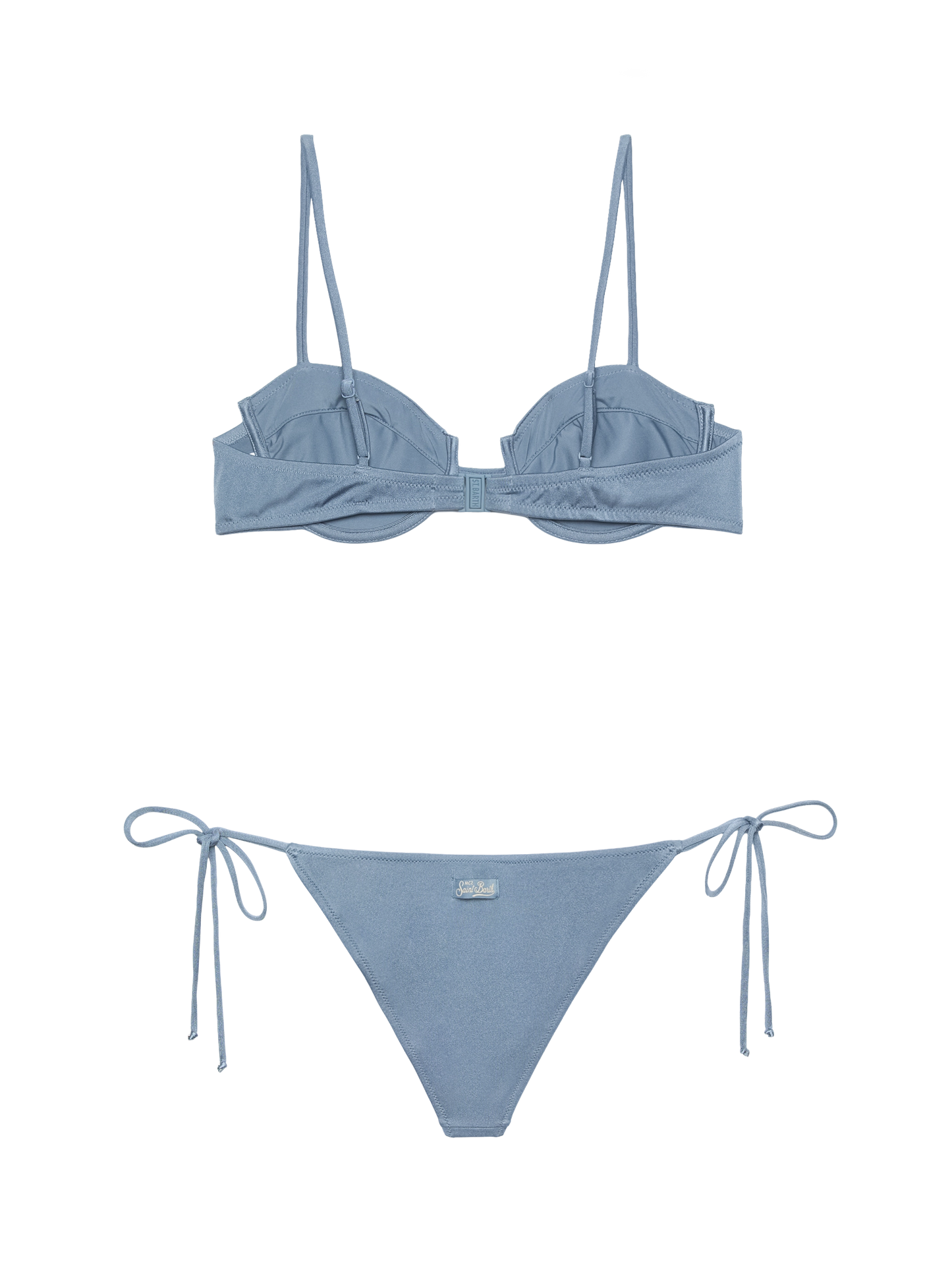 Marielle shimmeravio blue classic swim briefs - Salina avio blue underwired bralette