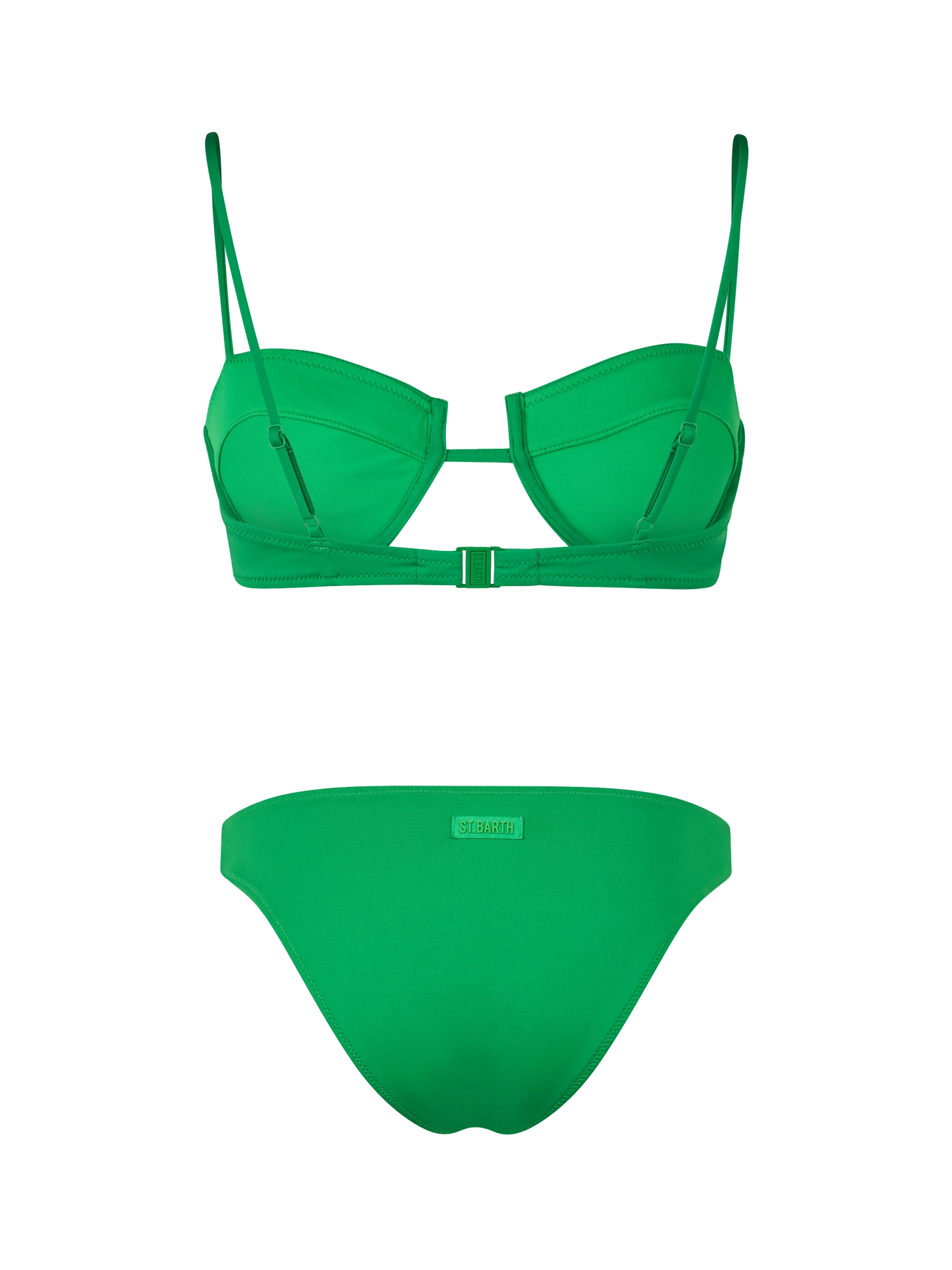 Woman green underwired bralette bikini Salina Lido