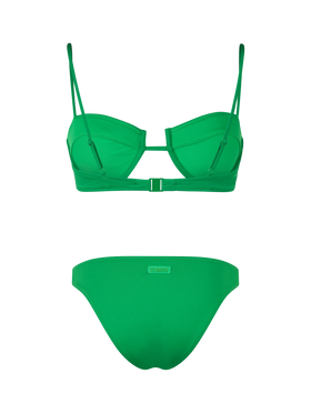 Woman green underwired bralette bikini Salina Lido