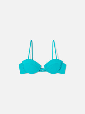 Teal Green Salina underwired bralette top
