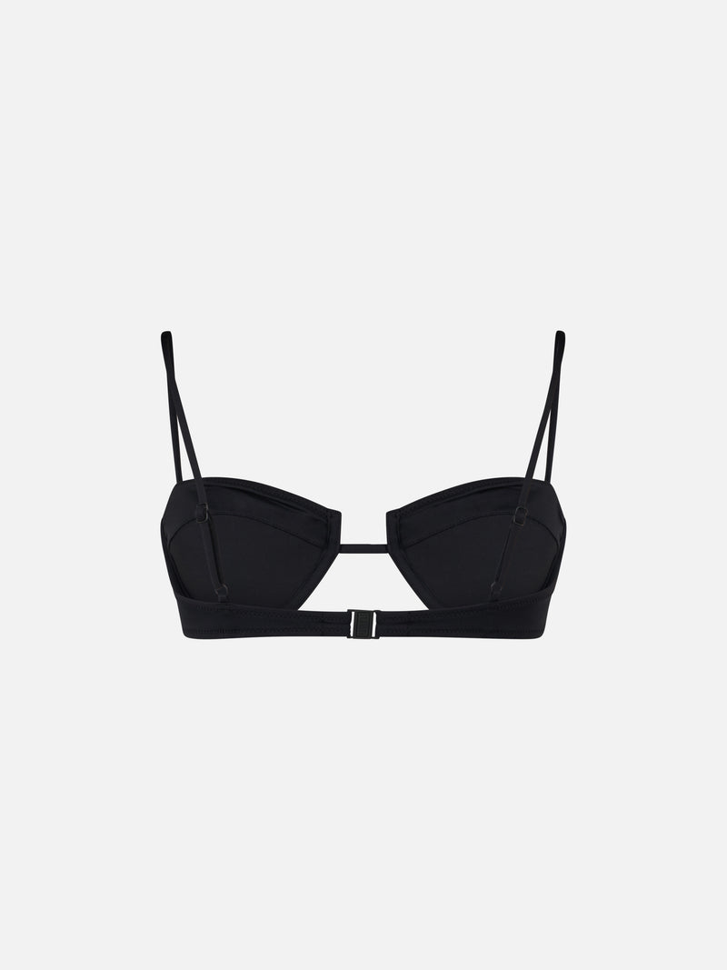 Black Salina underwired bralette top