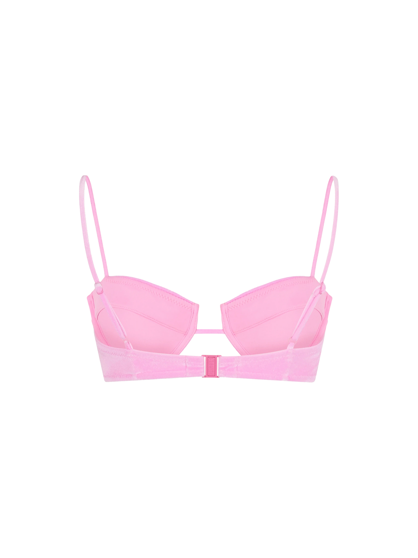 Pink chenille Salina underwired bralette top