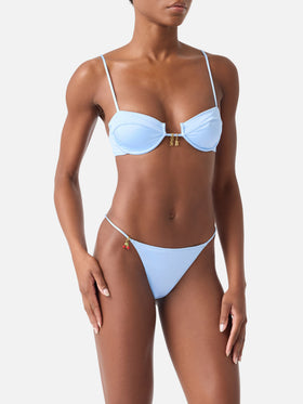 Bikini Salina Jodene glossy finish azzurro