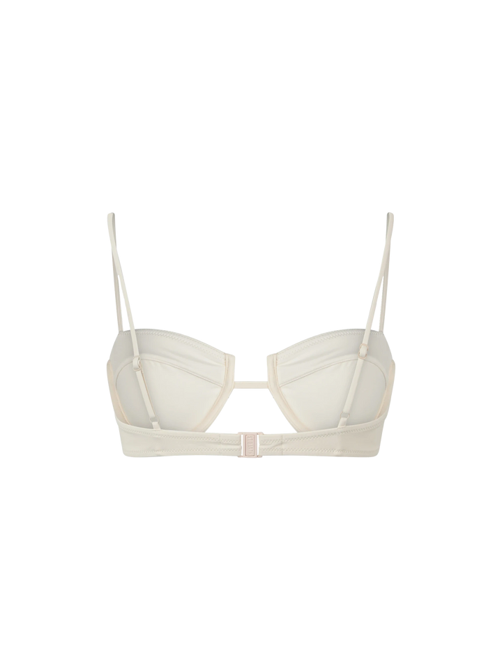 Cream Salina underwired bralette top