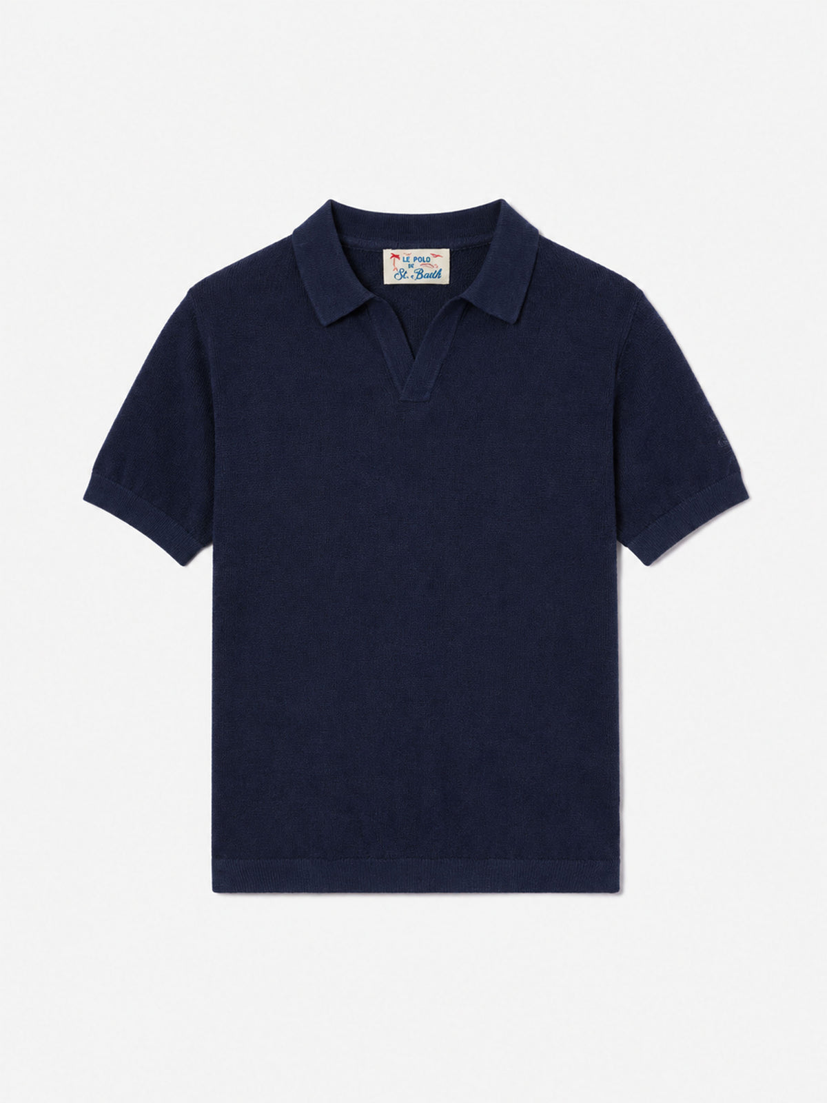 Polo in maglia Sloan Jr blu navy