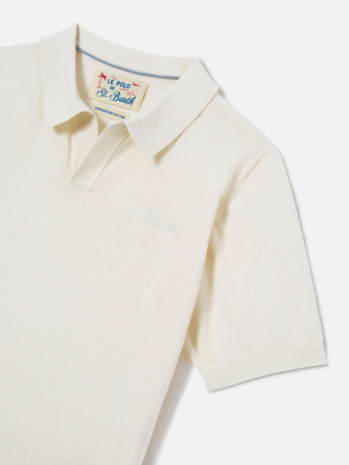 Cream Sloan Jr polo