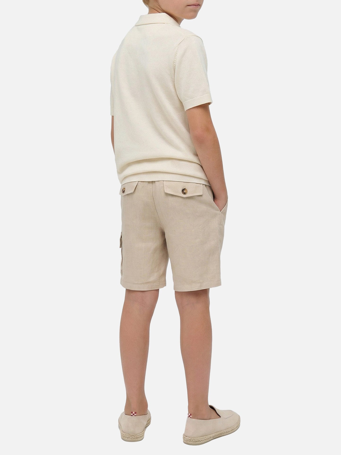 Cremefarbenes Sloan Jr Poloshirt 