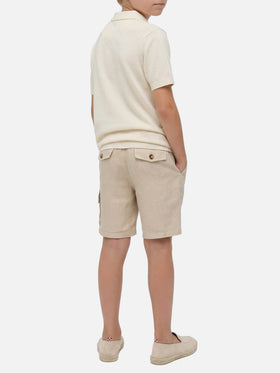 Cremefarbenes Sloan Jr Poloshirt 