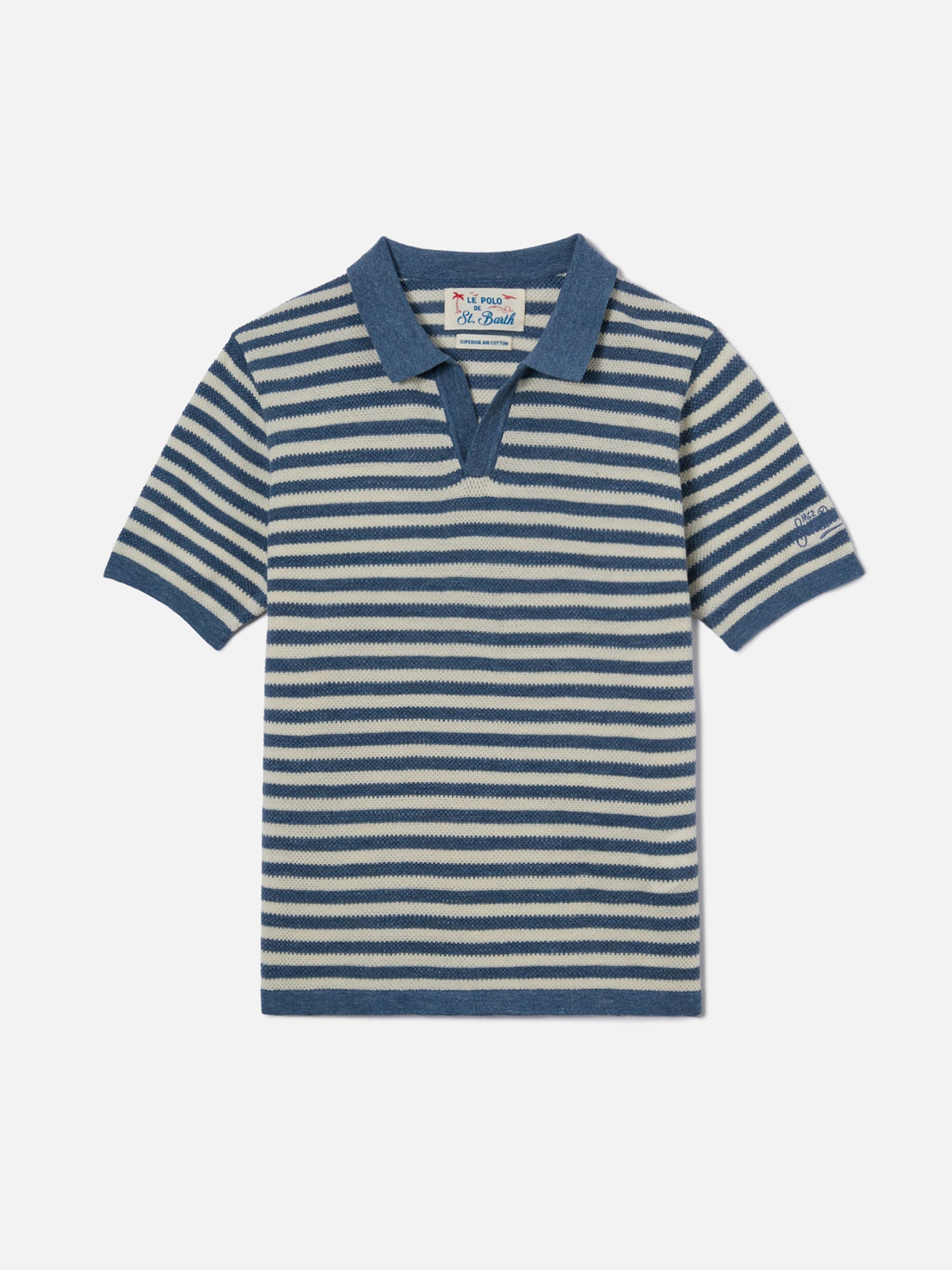 Blue striped Sloan Jr polo