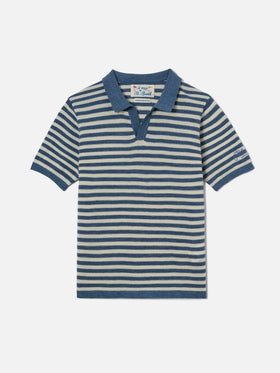 Blue striped Sloan Jr polo