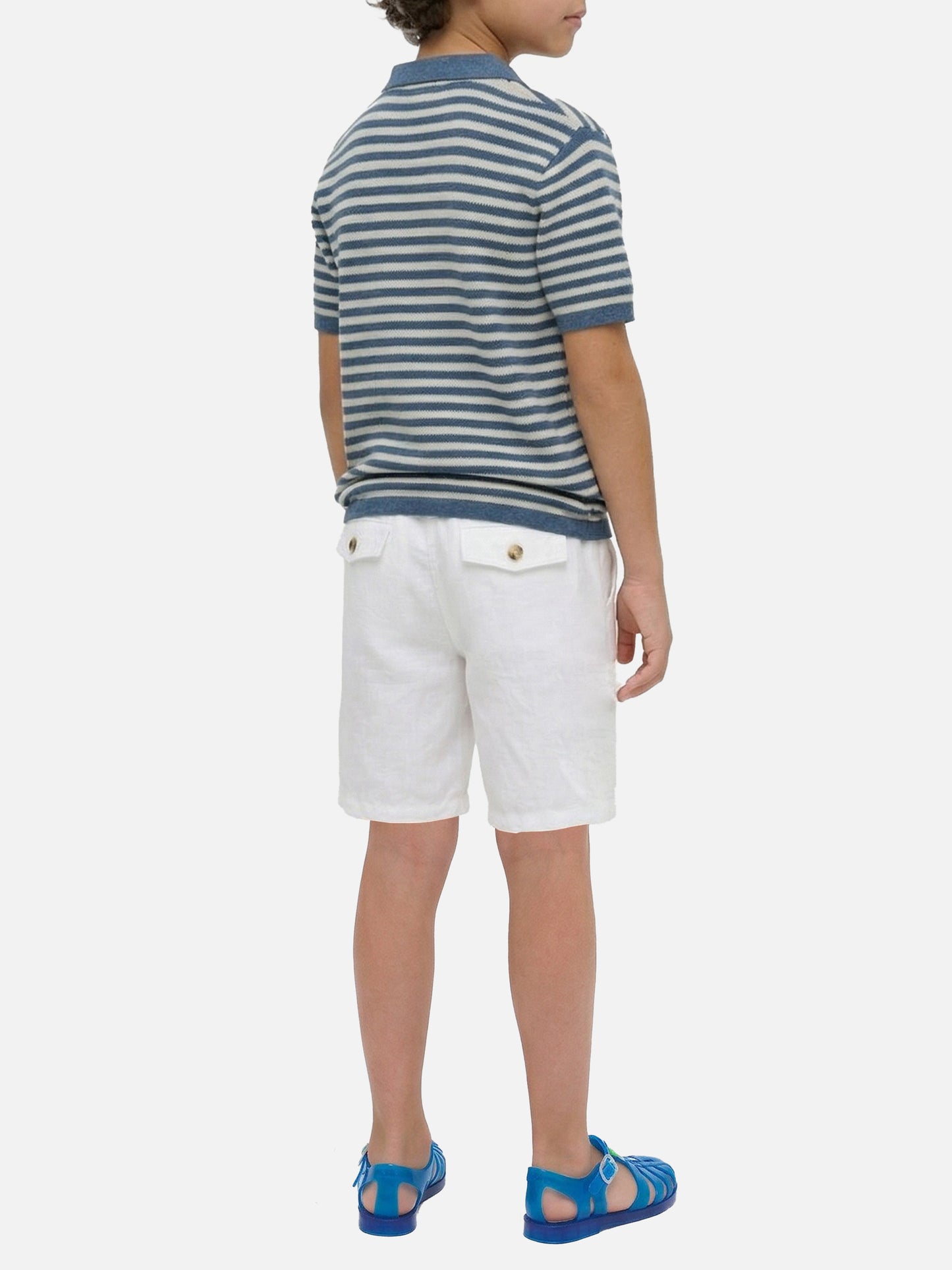 Blue striped Sloan Jr polo
