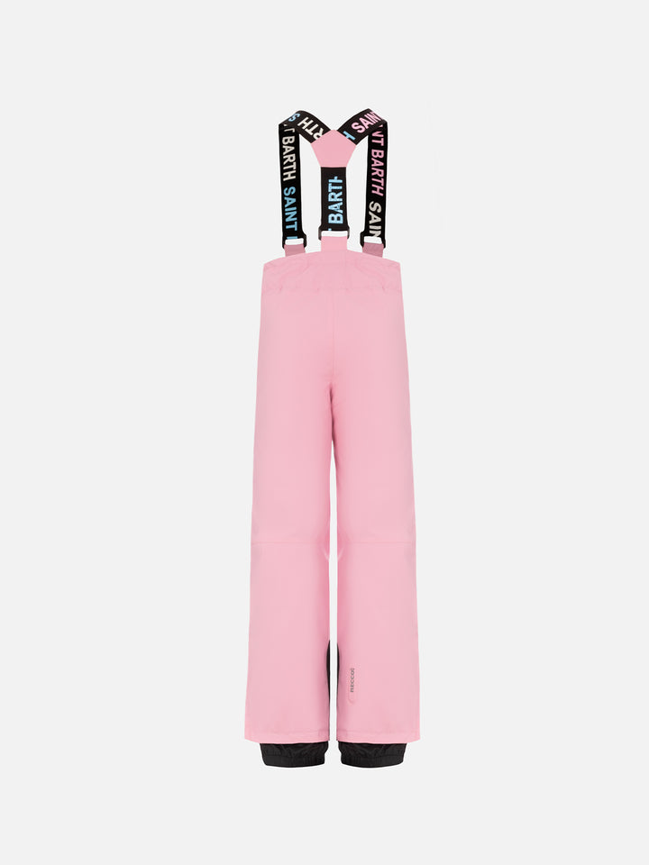 Pantaloni da sci rosa da bambina Sarenne