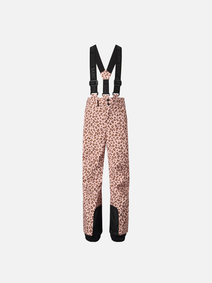 Pantaloni da sci Sarenne con stampa animalier