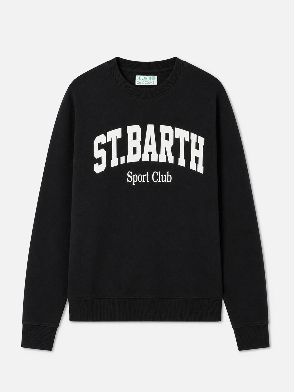 Sweat-shirt Soho en coton noir avec imprimé St. Barth Sport Club 