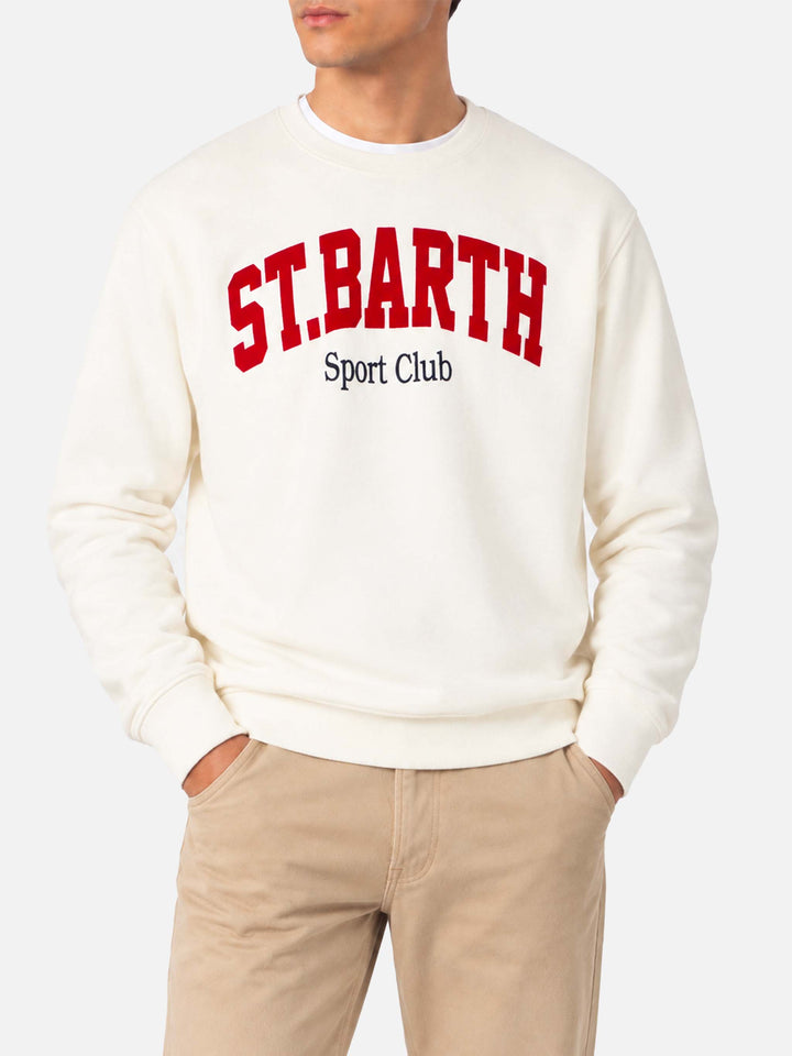 Sudadera Soho con estampado St. Barth Sport Club en blanco 