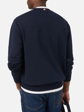 Sudadera Soho de algodón Navy blue con bordado Uomo Ragno | Special edition 