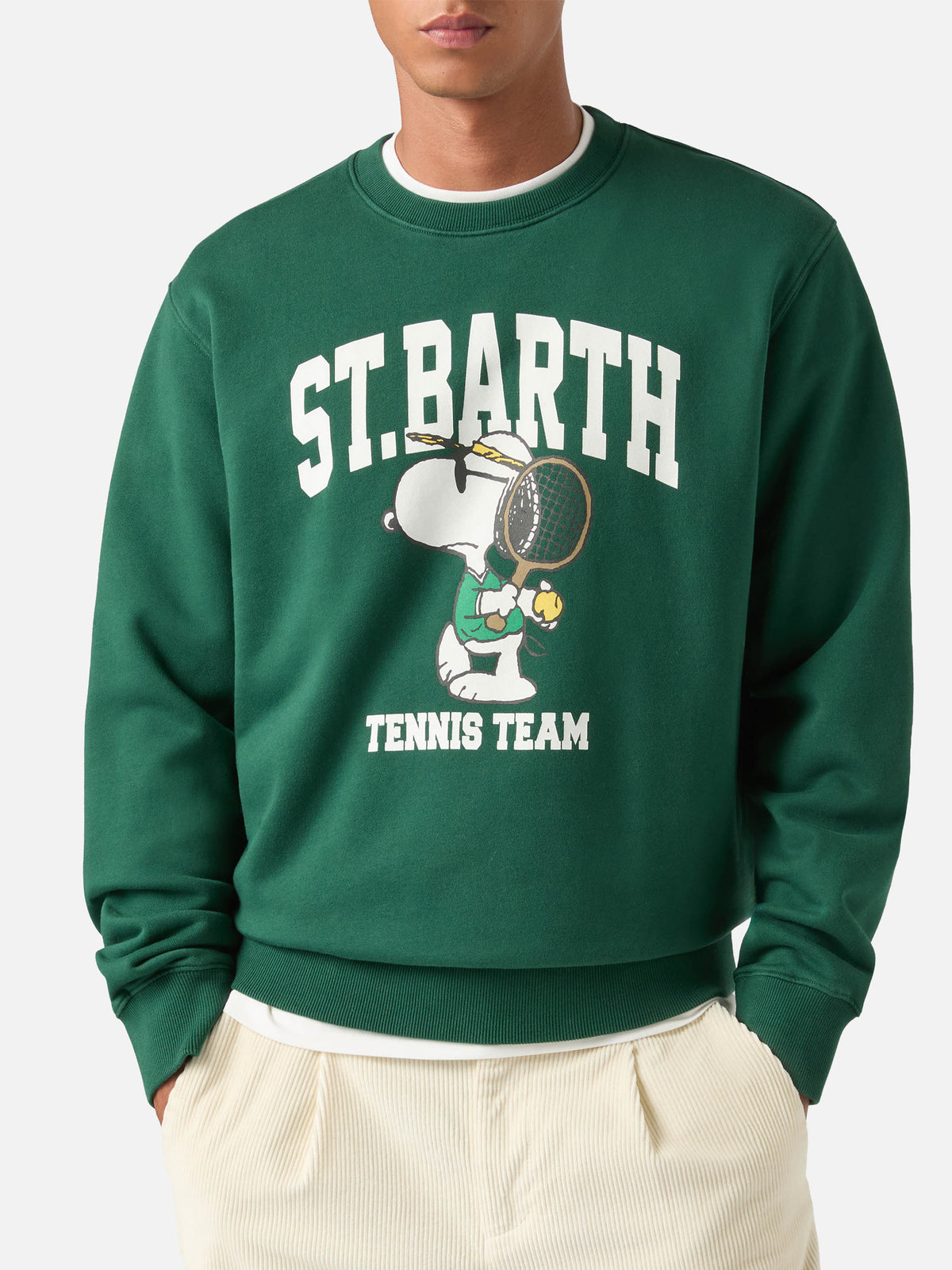 Green Soho cotton sweatshirt with Snoopy print | Special edition